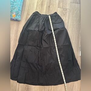 Aerie Black Midi Skirt